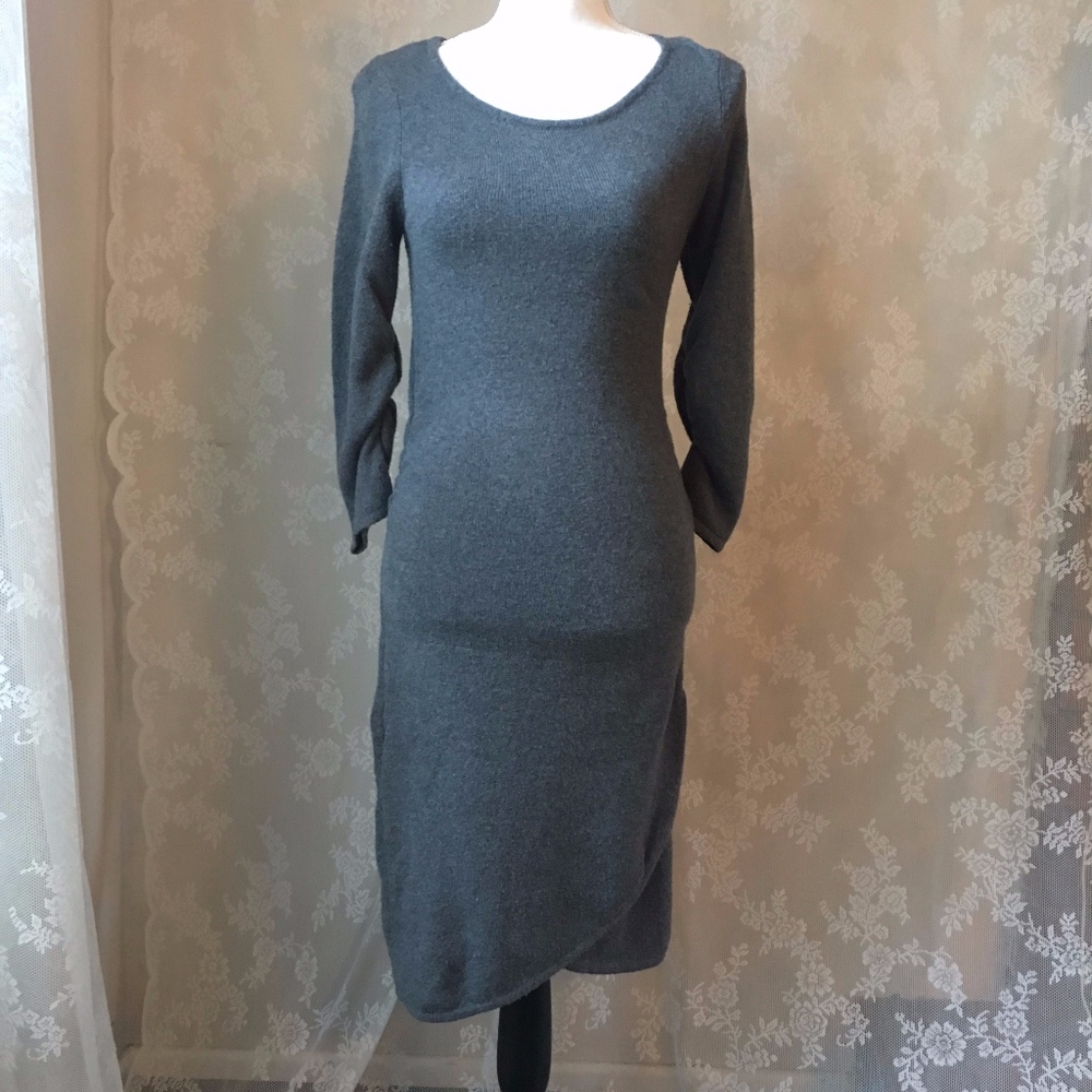 BCBG Heather Grey Sweater Dress